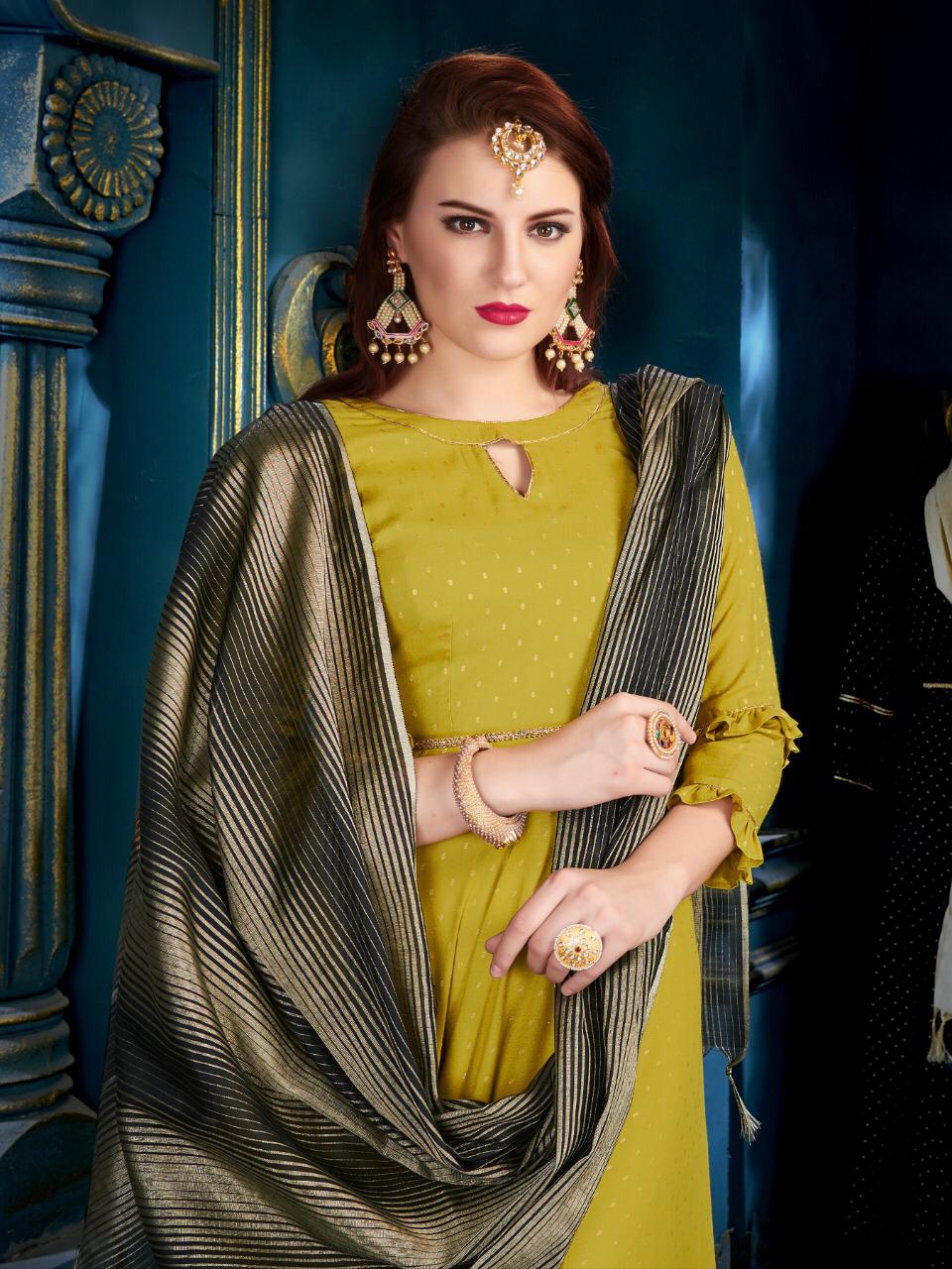 Ladyview Manohari Pure Weaving Butti Rayon Long Gown Collection Wholesale Online Surat