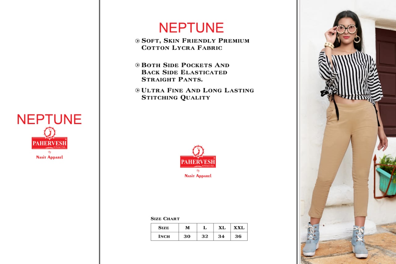 Pahervesh Neptune Cotton Lycra Bottom Wear Collection Super Wholesale Rate From Surat