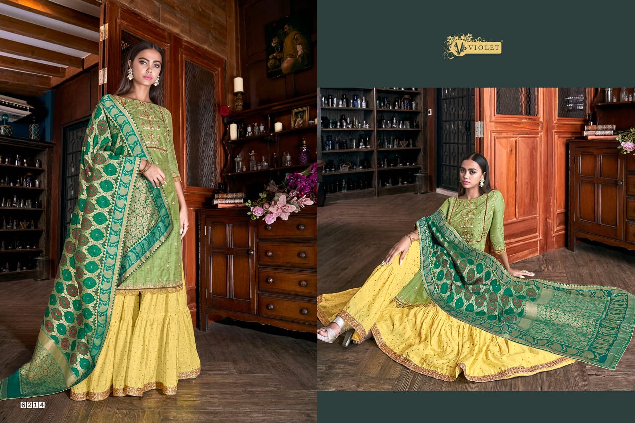 Swagat Violet 6201-6214 Series Exclusive Bridal Wear Salwar Kameex Collection Wholesale Rates Supplier Surat