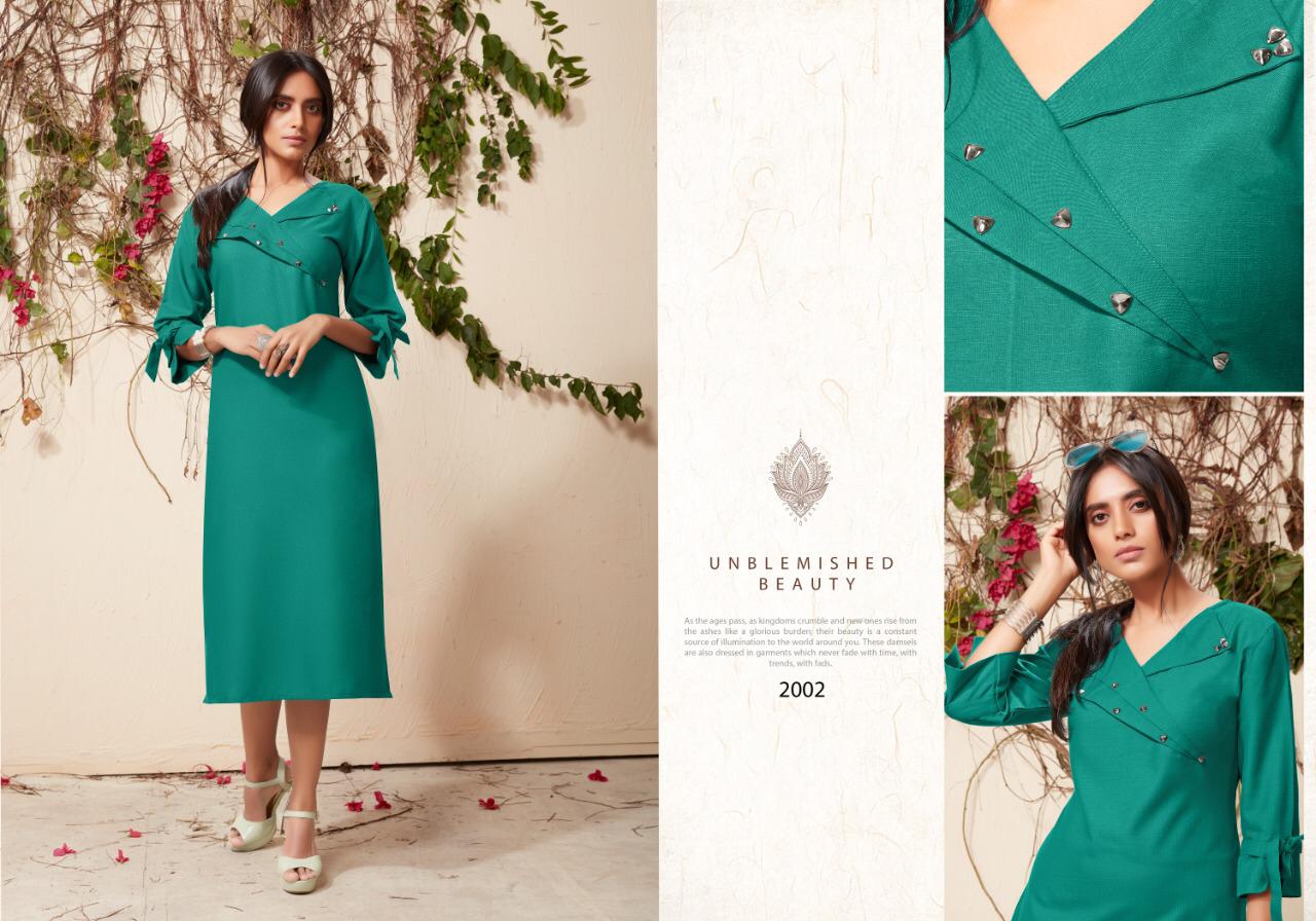 Amber Vol 2 Vastra Moda Exclusive Viscous Premium Wholesale Kurtis Collection From Surat