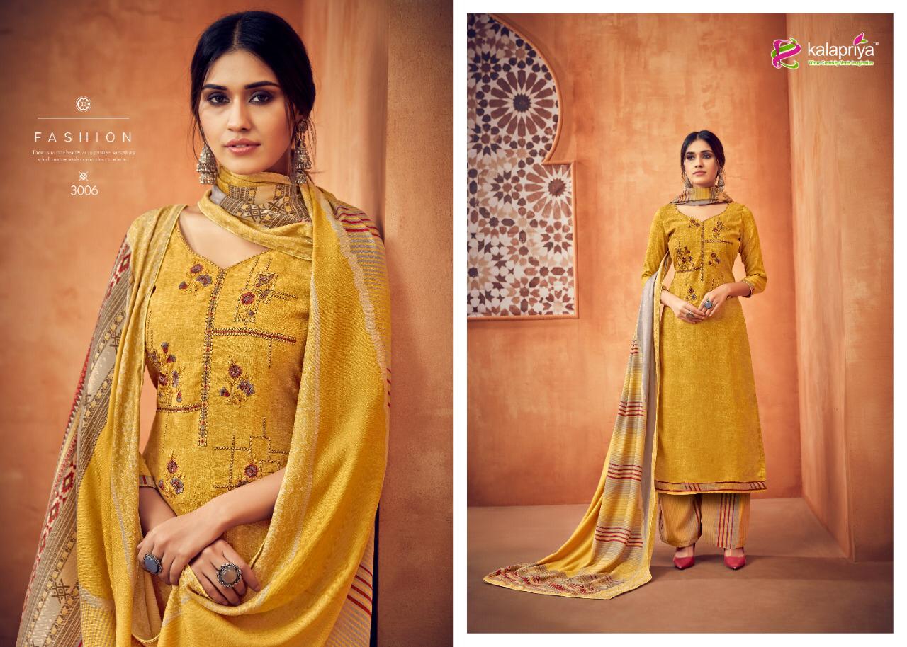 Prints Of Picasso By Kalapriya Exclusive Pashmina Suits Wholesale Collection Surat