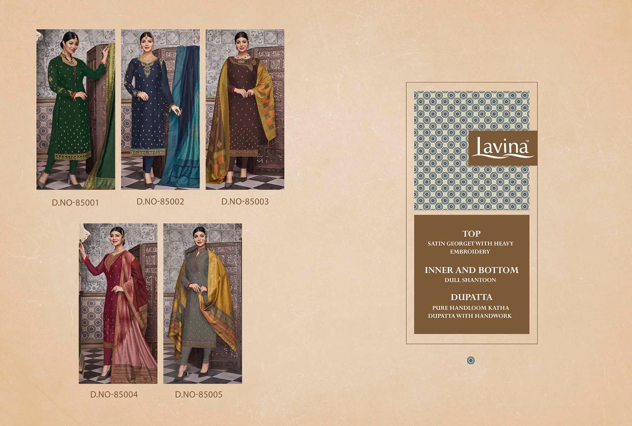 Lavina Vol 85 By Lavina Fashion 85001-85005 Series Designer Suits Online Wholesale Suppliers