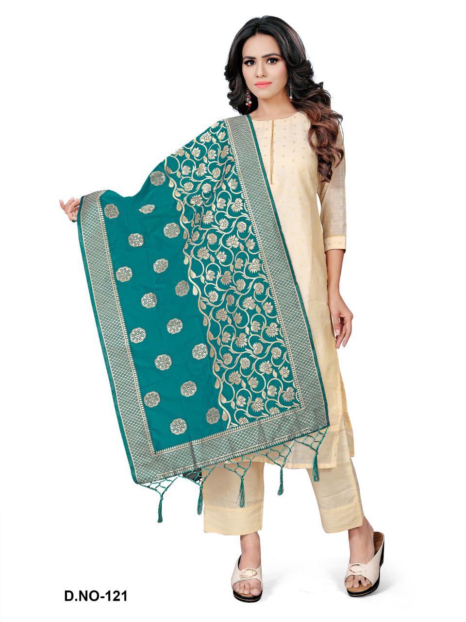 Mrigya Presents Banarasi Dupatta Fancy Dress Material Collection Wholesaler