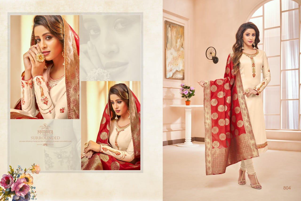 Samaira Sonikudi Vol-2 Pure Cotton Jam Silk Embroidery Dress Material Collection Wholesale Rate Surat