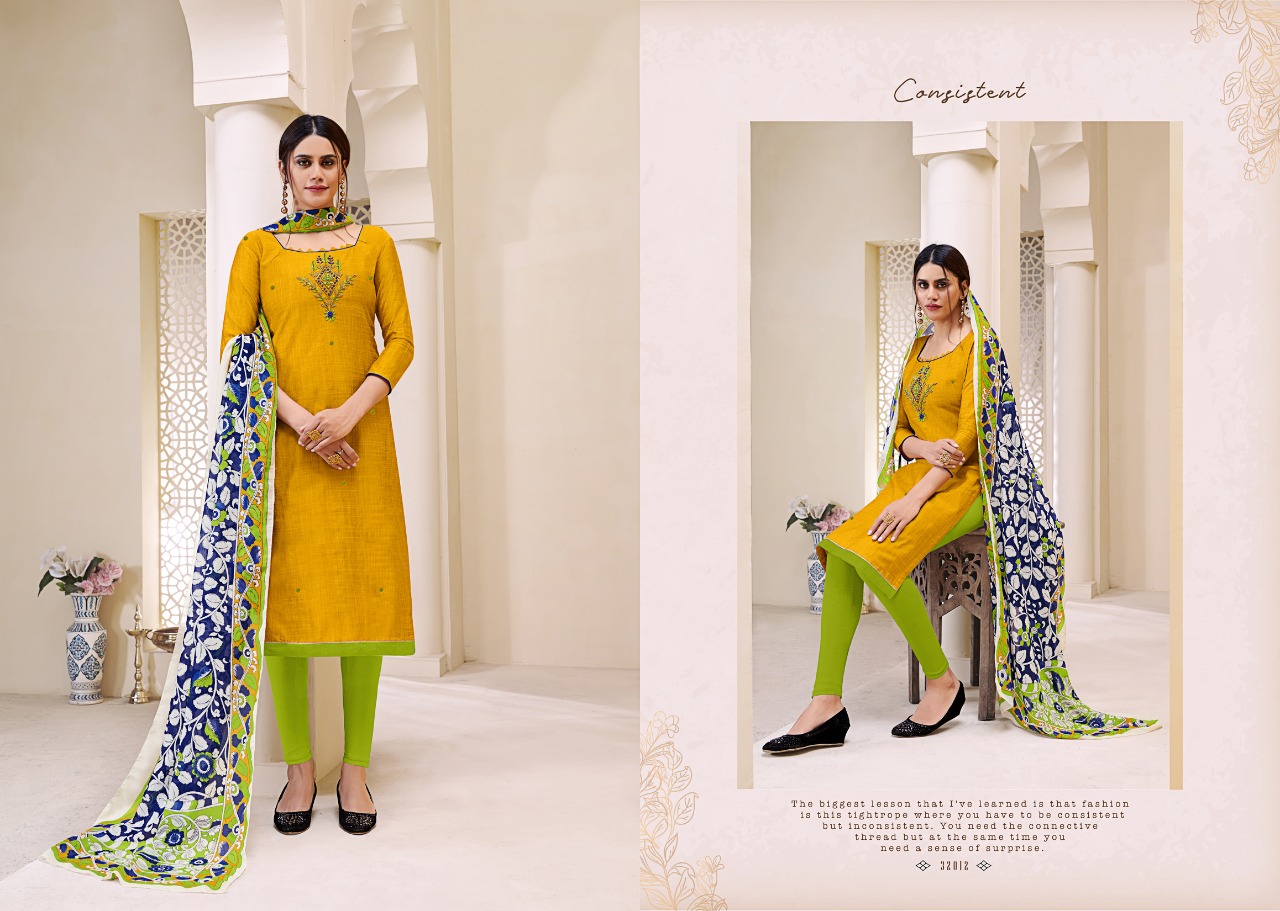 Buy Kapil Trendz Fashion Cotton Dress Material Collection Wholesale Price