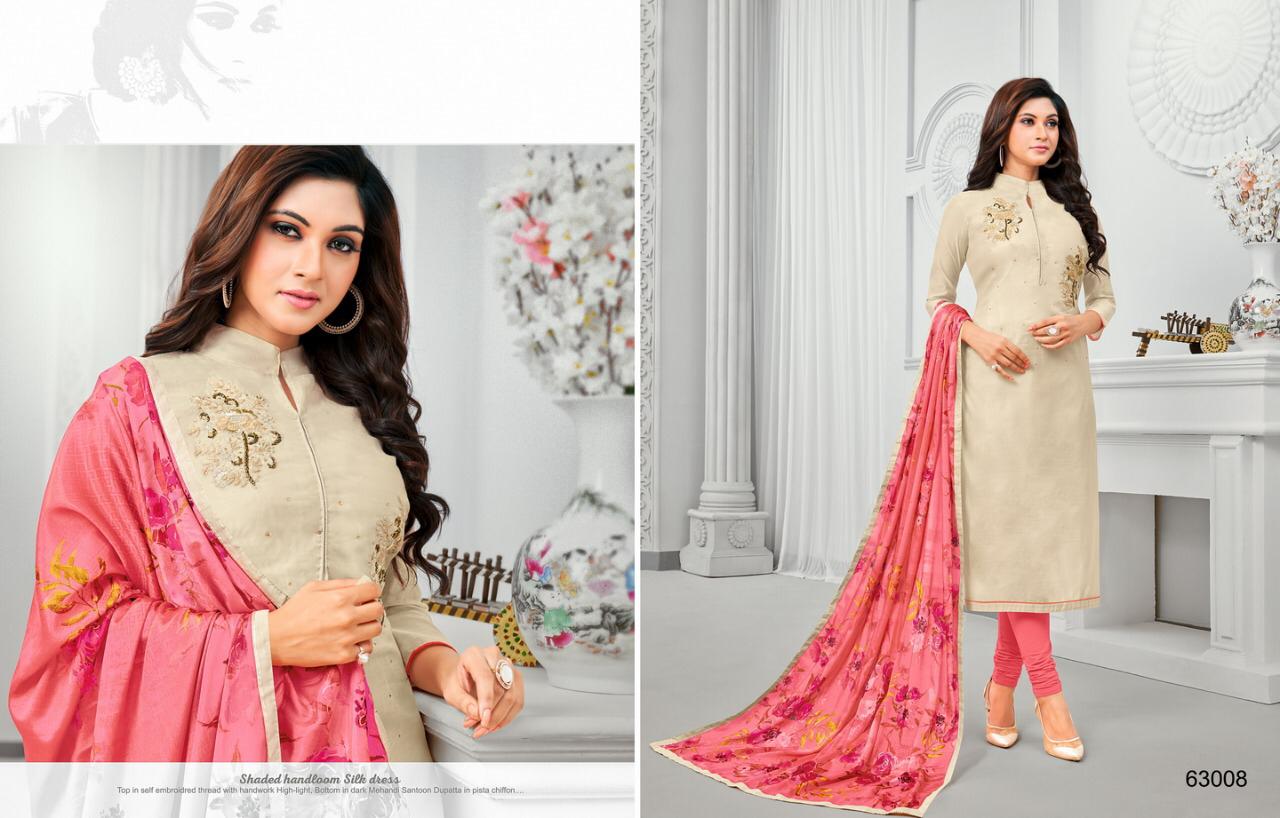 Spring Vol-3 Kapil Trendz 63000-63013 Series Cotton Dress Material Wholesaler