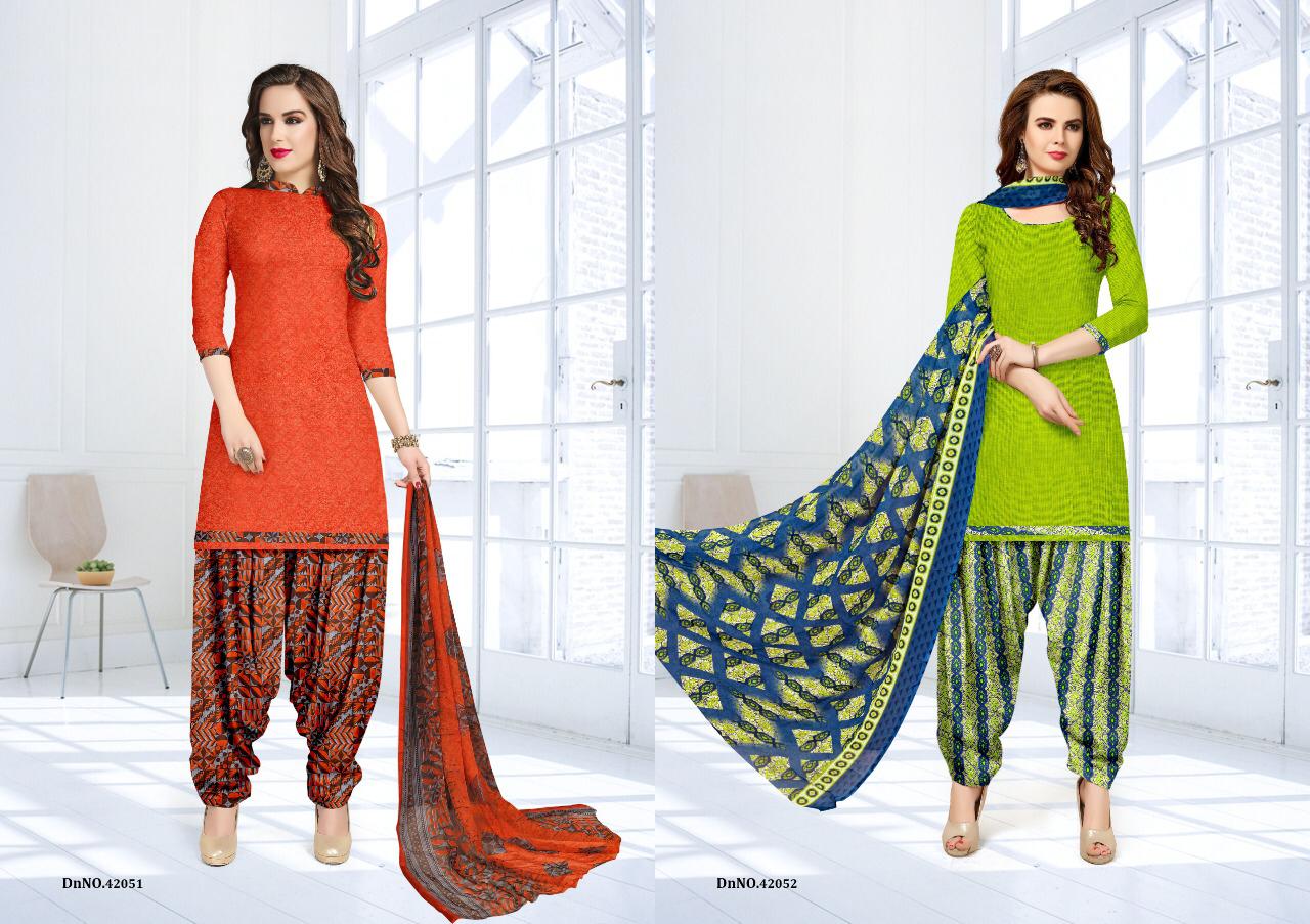 Vishnu Impex Presents Silk & Shine 42049-42060 Series Glase Cotton Dress Material Collection Wholesale Surat