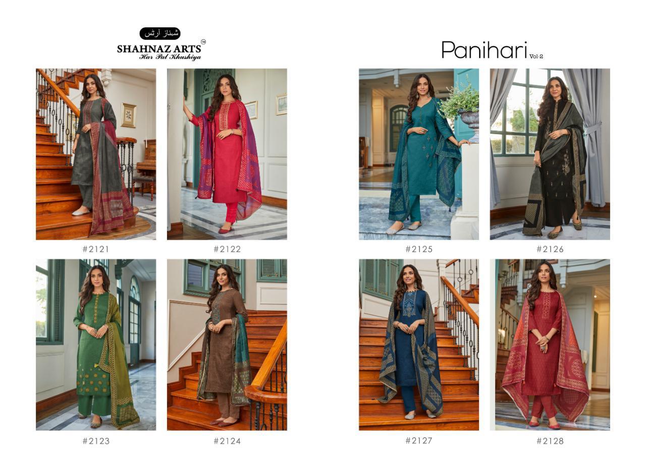 Shahnaz Arts Panihari Vol-2 2121-2128 Series Fancy Jam Cotton Dress Material Catalogue Wholesale Price