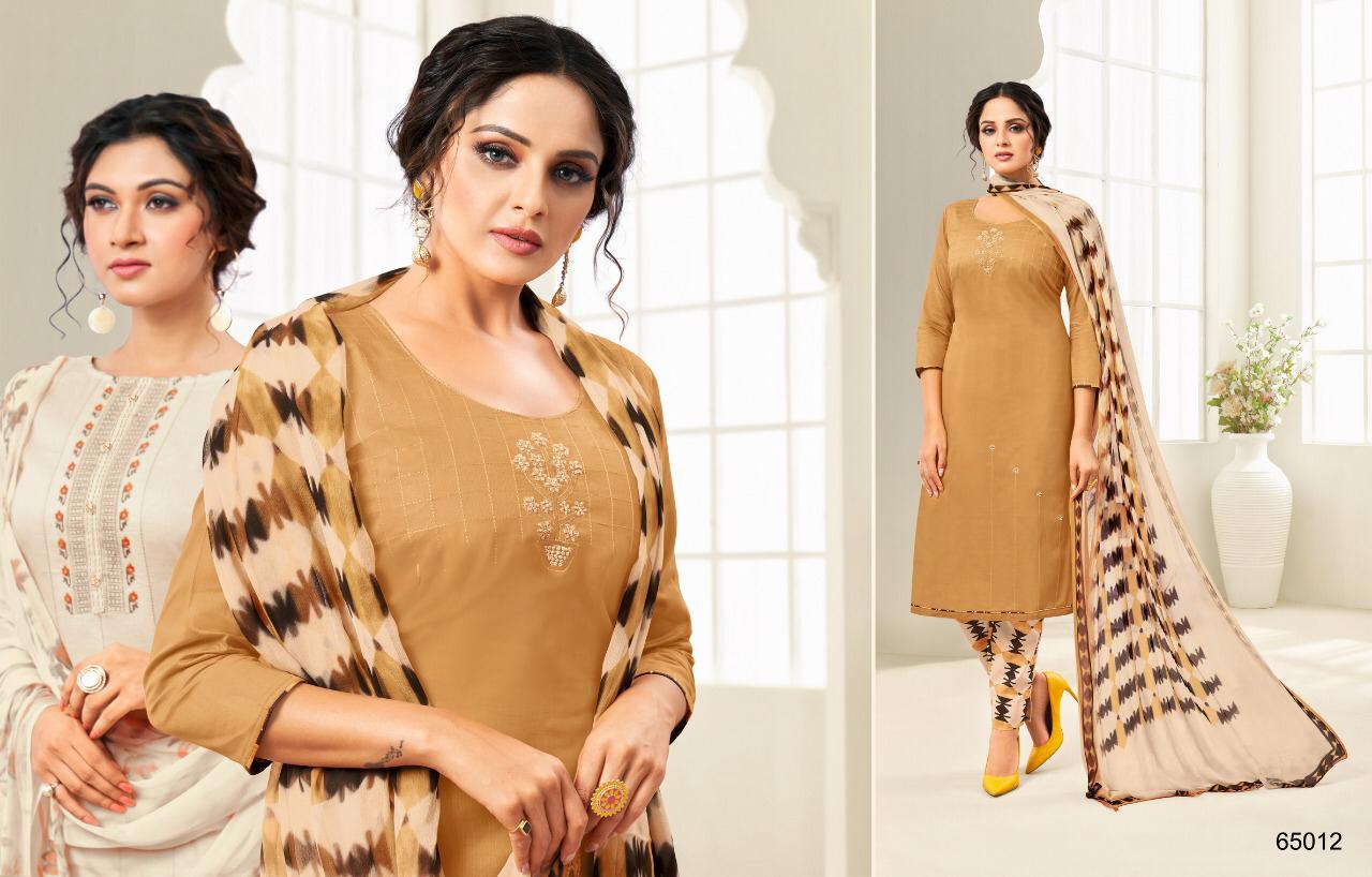 Kapil Trendz Latest 65007-65018 Series Cotton Satin Print Dress Material Collection Wholesale Surat