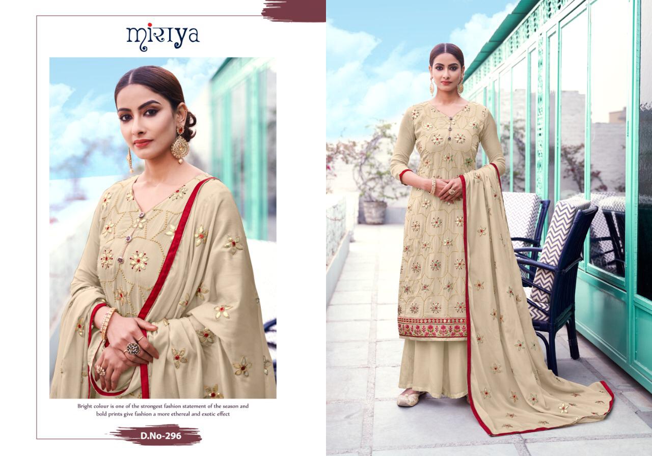 Aarav Trendz Miraya Vol-13 291-296 Series Fancy Party Wear Suits Collection Wholesale Rates
