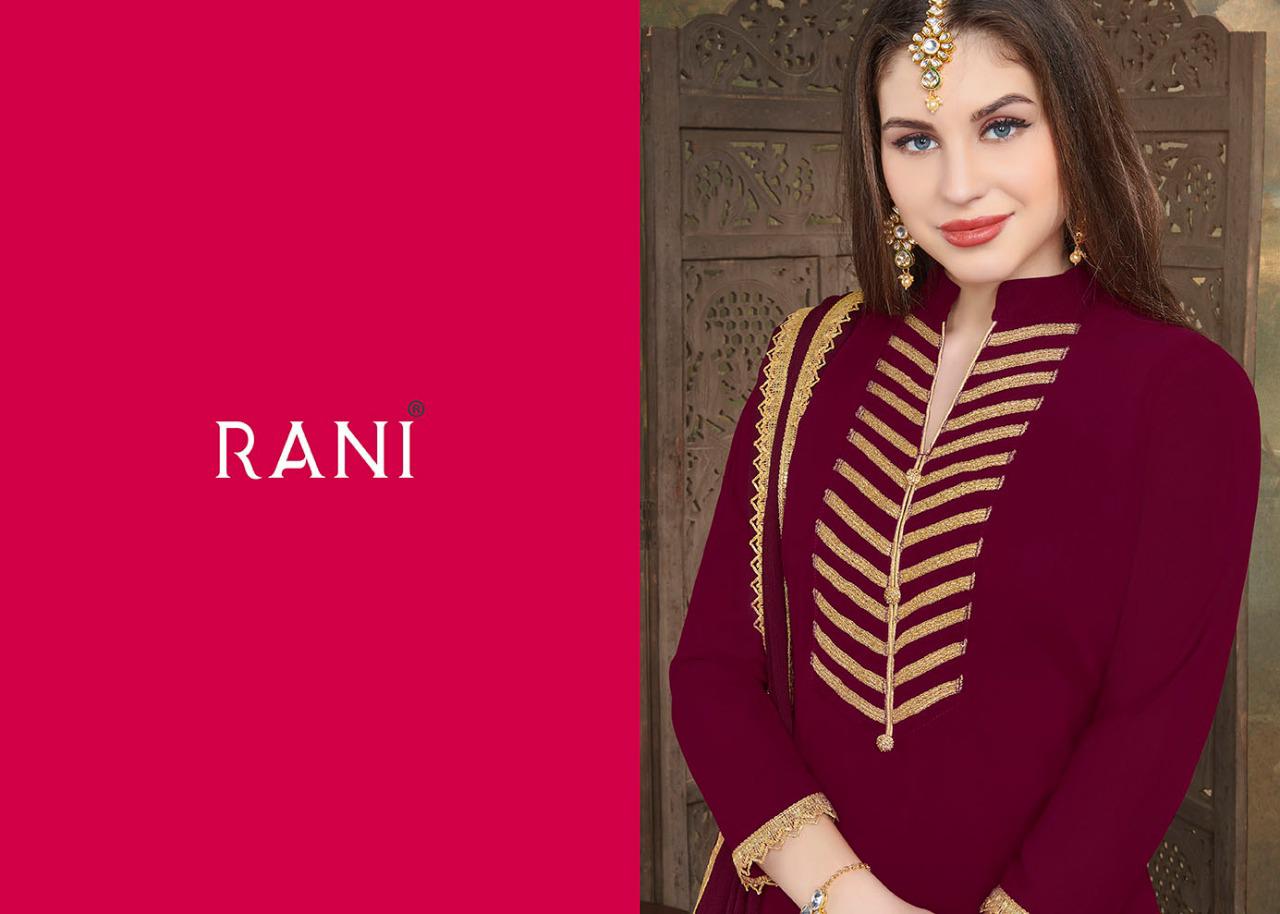 Rani Trendz Kohinoor Vol-12 1360-1365 Series Georgette Sharara Suits Collection Wholesale Rates Surat