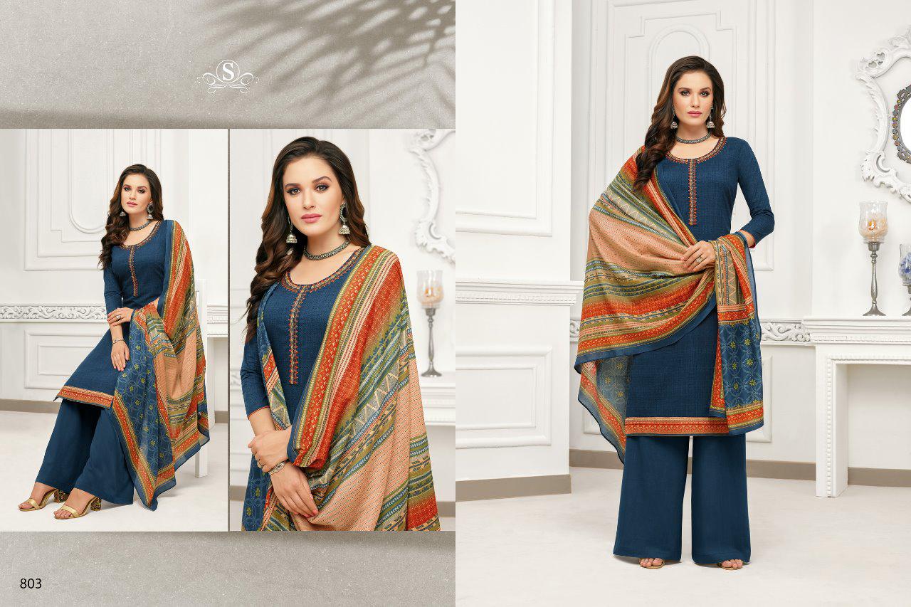 Samaira Fashion Adaah 801-808 Series Cotton Dress Material Wholesale Suppliers In Surat