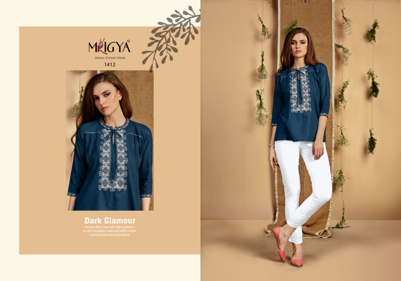 Mrigya Flora Vol-3 Liva Rayon Linen Designer Short Kurtis Collection Wholesale Rate Surat