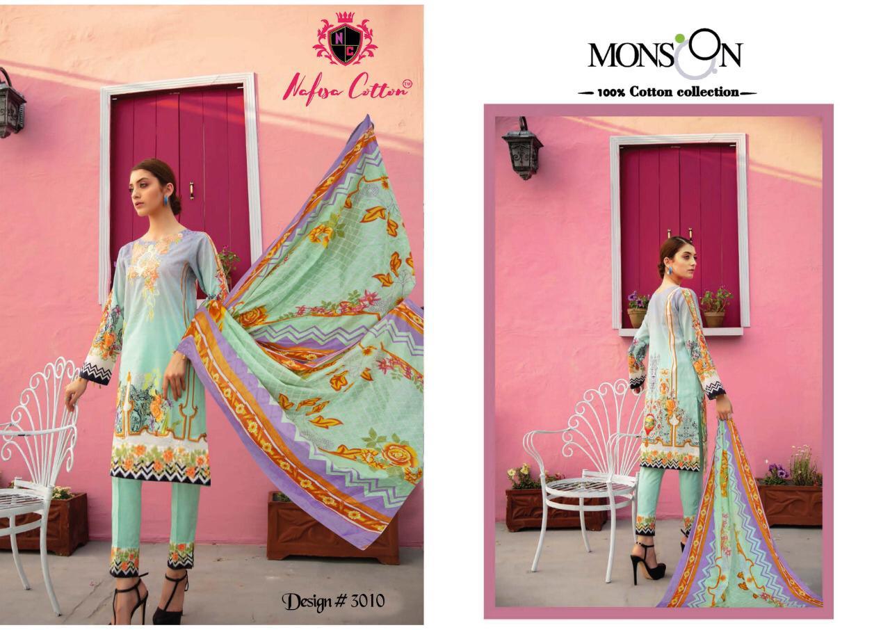 Nafisa Cotton Monsoon Cotton Collection Vol-3 Fancy Pakistani Dress Material Wholesale Collection