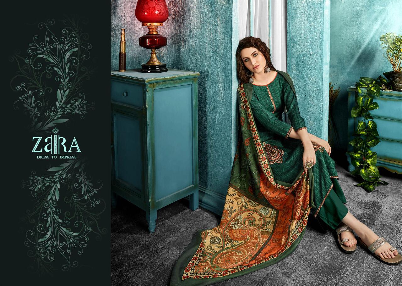 Vivek Fashion Zaira Inayat 1001-1010 Series Satin Work Wholesale Rates Suits Collection Online Surat