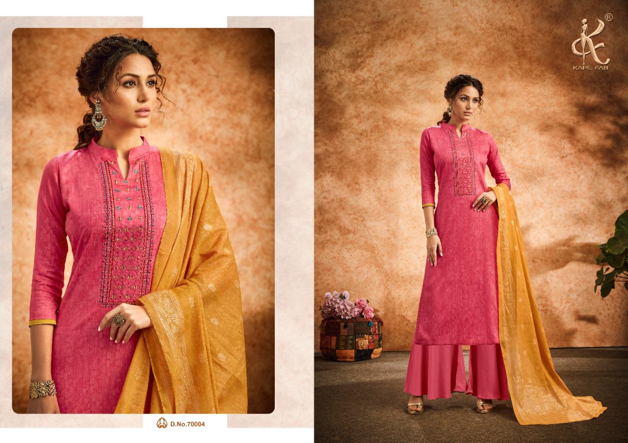 Kapil Trendz Presents Divaa 70001-70006 Series Cotton Dress Material Collection Wholesale Rates Surat
