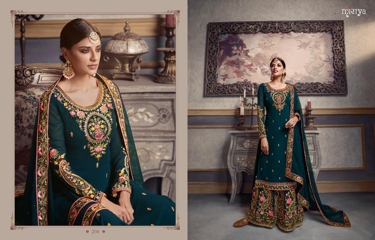 Aarav Trendz Miraya Vol-12 287-290 Series Fancy Georgette Dress Material Collection