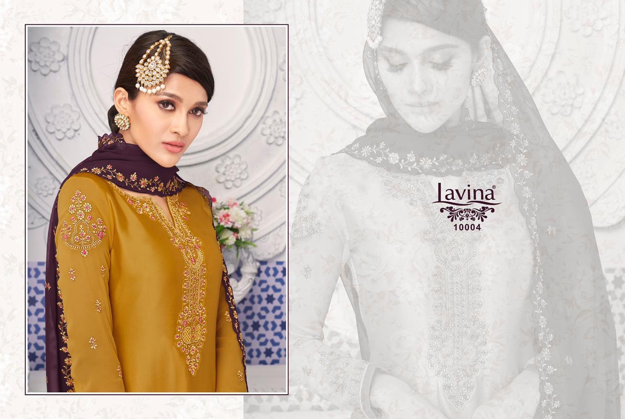 Lavina Vol-100 10001-10005 Series Geoegette Party Wear Ganghra Suits Collection Wholesale Price