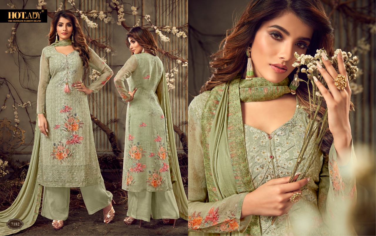 Hotlady Launch Fulkari Vol-2 7181-7187 Series Party Wear Salwar Suits Collection Wholesale Price