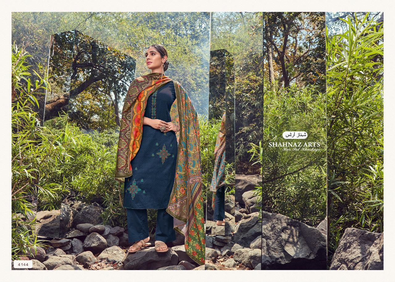 Shahnaz Arts Panihari Vol-4 4141-4148 Series Fancy Cotton Prints Dress Material Wholesale Collection