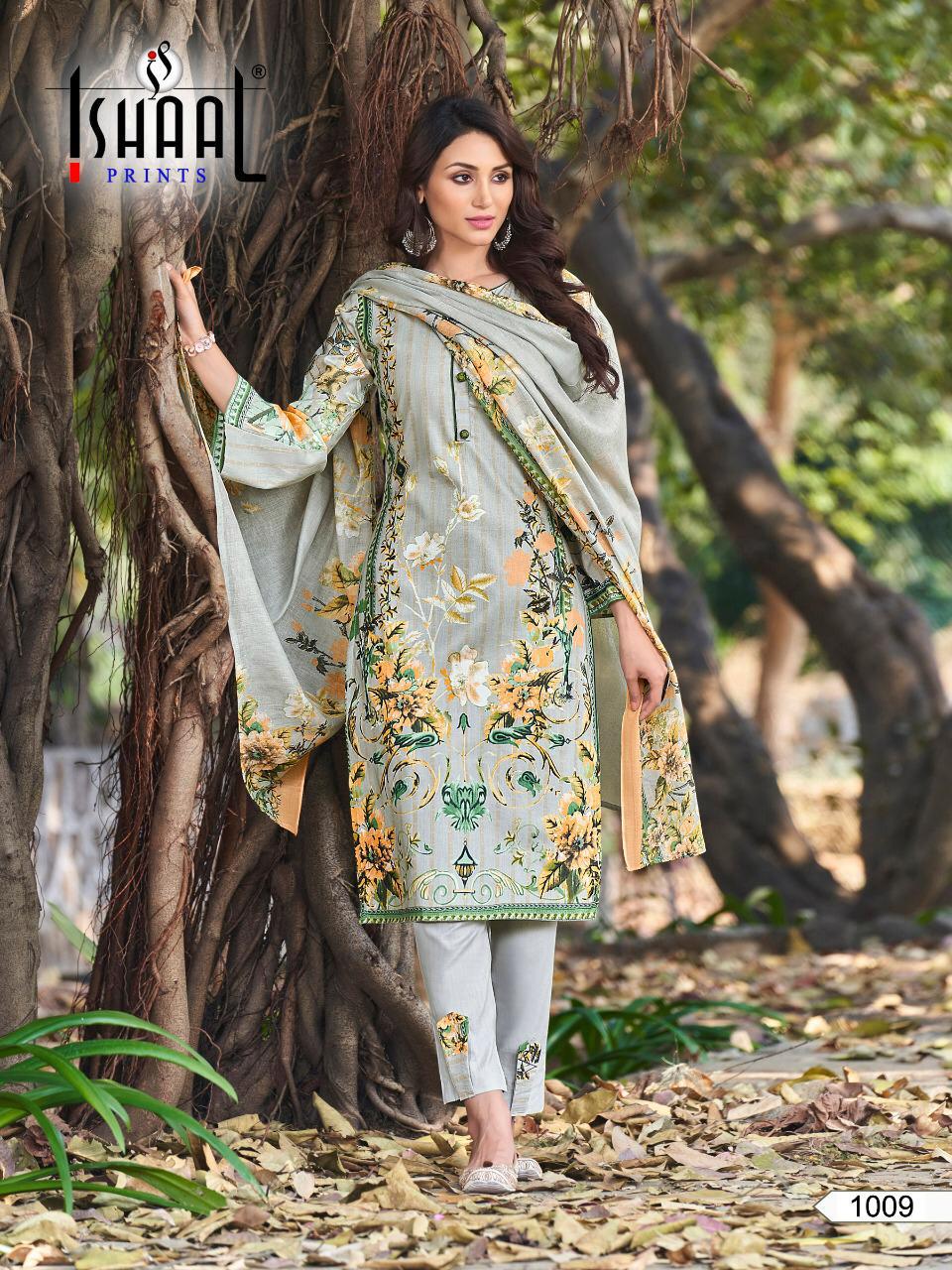 Gulmohar By Ishaal Prints Fancy Lawn Wholesale Dress Materials Collection Online Suppliers