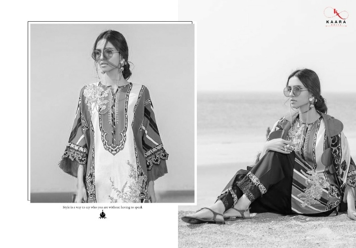 Kaara Suits Muzlin Pure Cotton Prints Dress Materials Pakistani Collection Wholesale Dealer At Surat