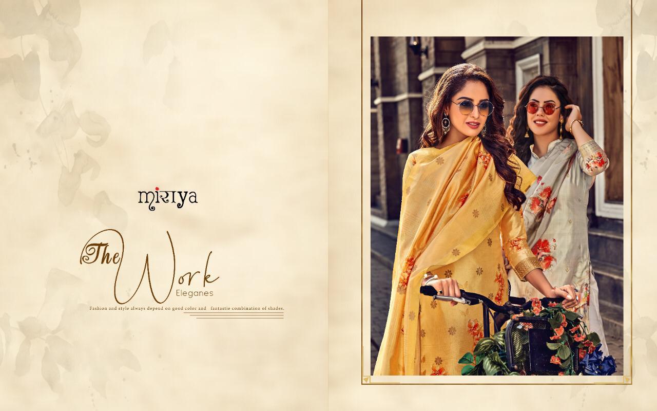 Aarav Trendz Miraya Vol-14 Exclusive Banarasi Jaquard Suits Collection Wholesale Surat