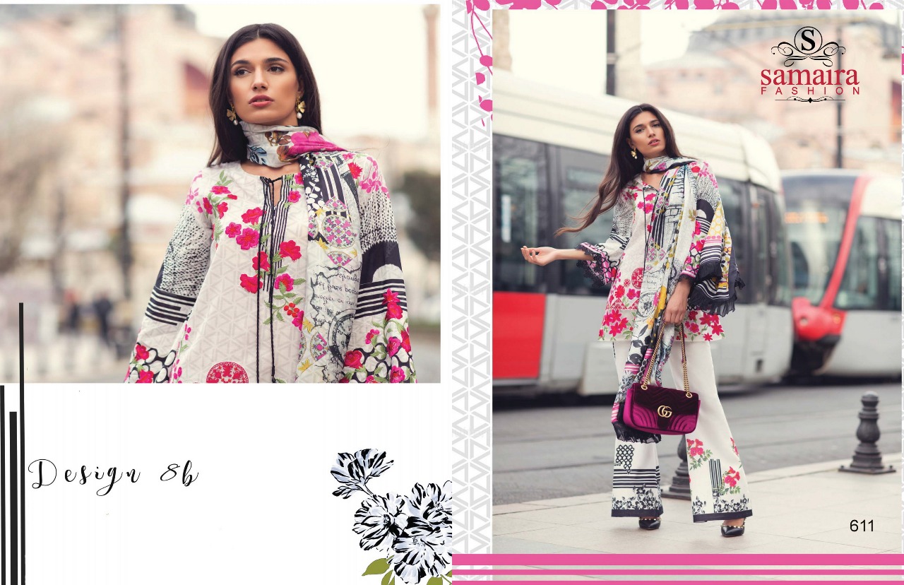 Samaira Fashion Mina Hasan Exclusive Cotton Prints Pakistani Suits Collection Wholesale Surat