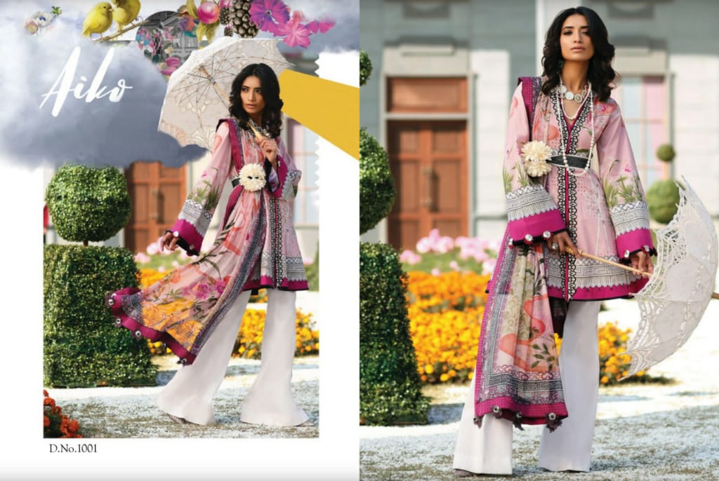 Levisha Launch Zaha Fancy Silk Crepe Prints Suits Collection Wholesale Rates From Surat