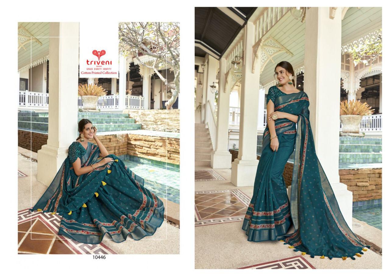 Triveni Glorious Catalogue Fancy Beautiful Sarees Wholesale Collection Surat