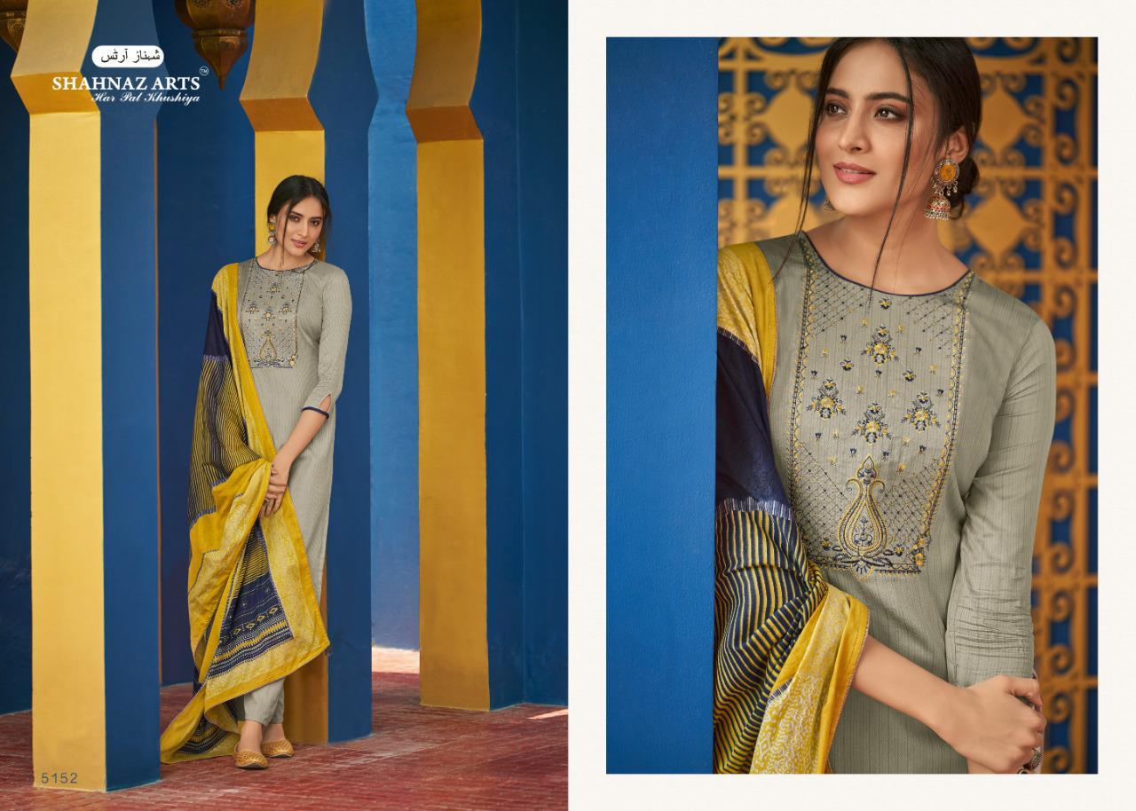 Shahnaz Arts Panihari Vol-4 Catalog Cotton Work Dress Material Collection Wholesale Rates Surat