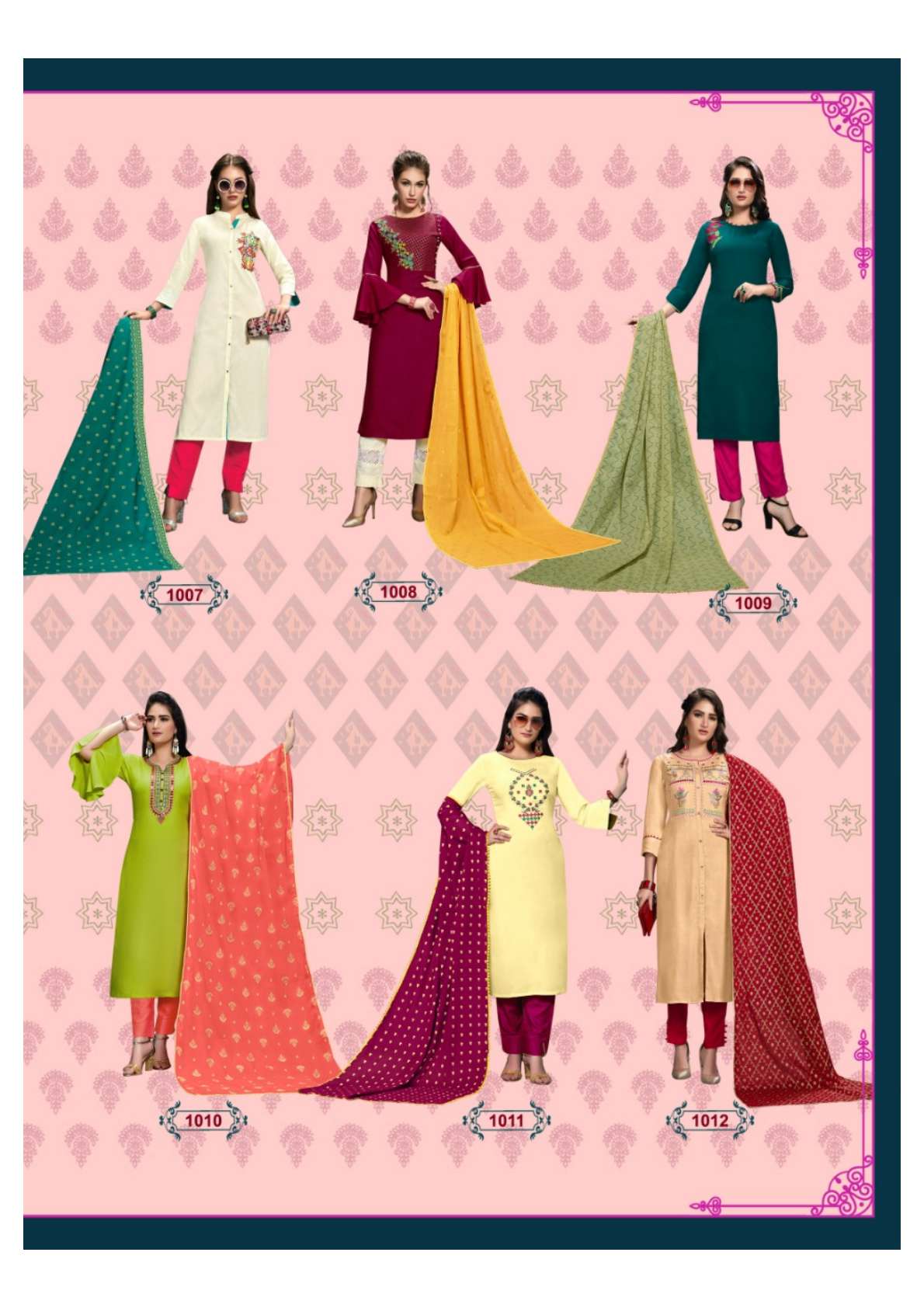 Diya Trendz Odhani Vol 1 Rayon Prints Readymade Salwar Kameez Collection Wholesale Rate