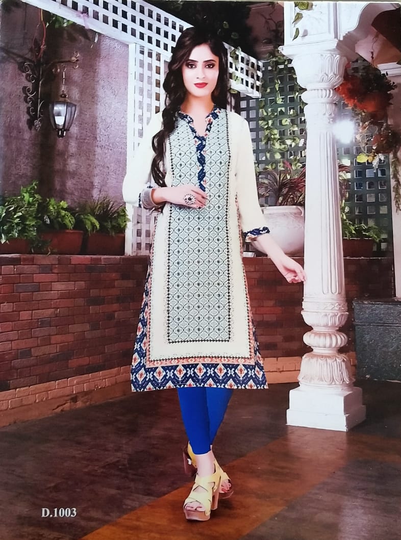 Aradhya By Yami Fashion Fancy Cotton Designer Kurtis Wholesale Collection From Surat