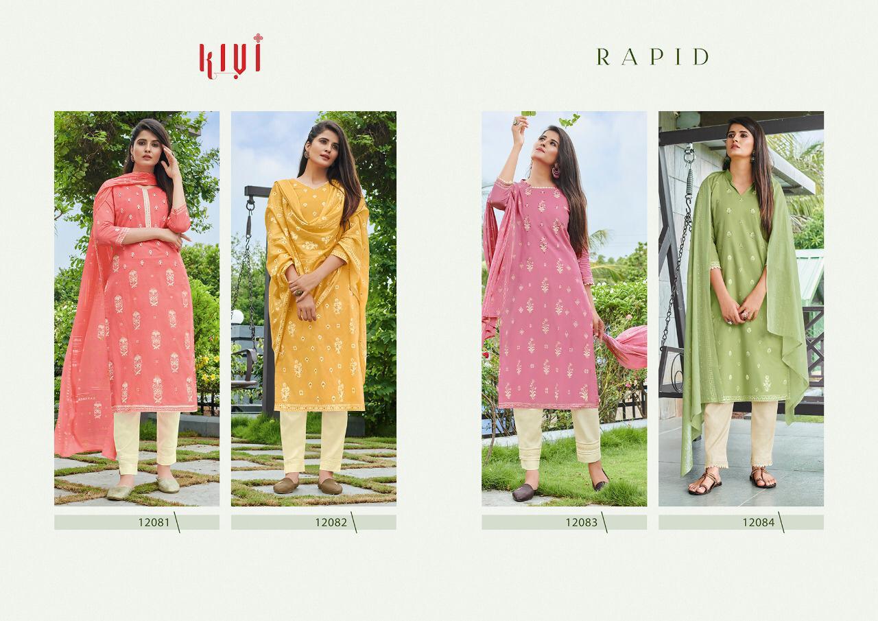 Kivi By Kajree Fashion Rapid Catalogue Cotton Designer Suits Collection Wholesale Suppliers