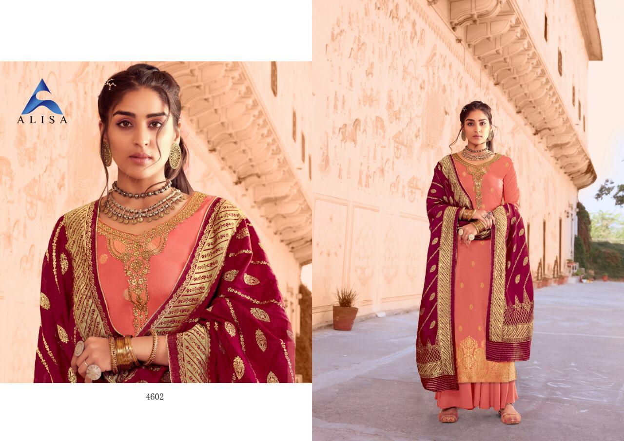Alisa Akira Silk Jequard Designer Wear Salwar Kameez Wholesale Price Supplier In Surat