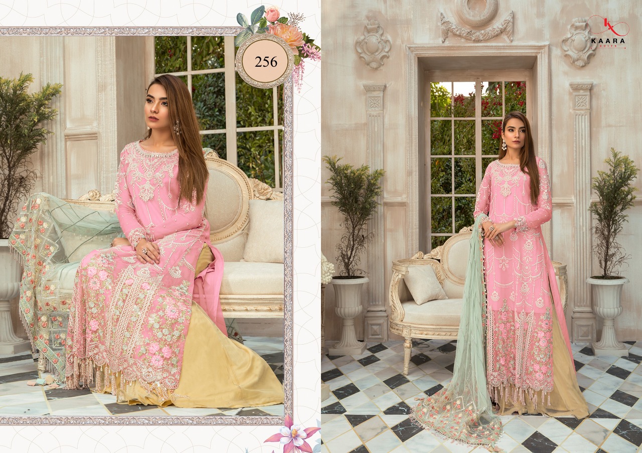 Kaara Suits Maria B Mbroidered Color Pakistani Suits Best Rate In India