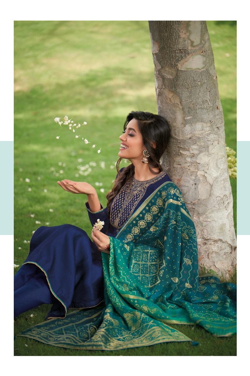 Varsha Bandhani Vol-3 Fancy Silk Designer Suits Collection Wholesale Rates Surat