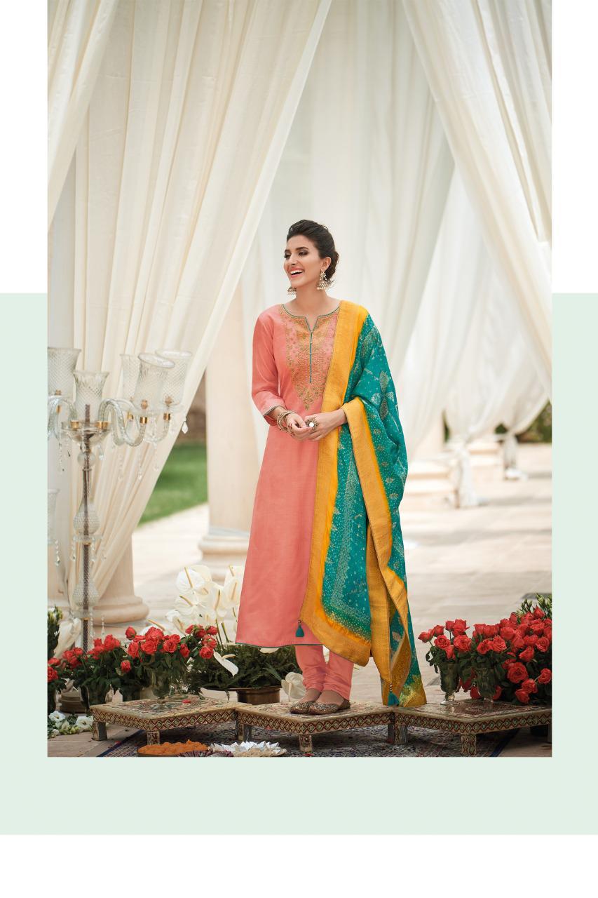 Varsha Bandhani Vol-3 Fancy Silk Designer Suits Collection Wholesale Rates Surat