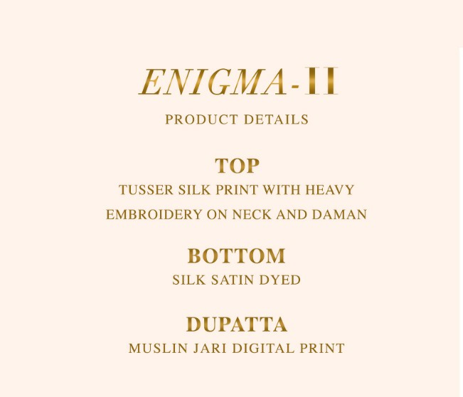 Enigma Vol-2 By Reyna Fancy Silk Designer Suits Collection Wholesale Surat