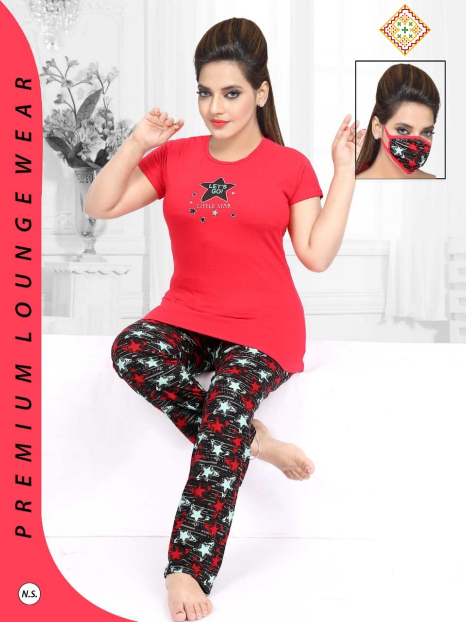 Gaabha Nightsuit With Mask Vol-3 Fancy Premium Night Wear Suits Collection Online Wholesaler
