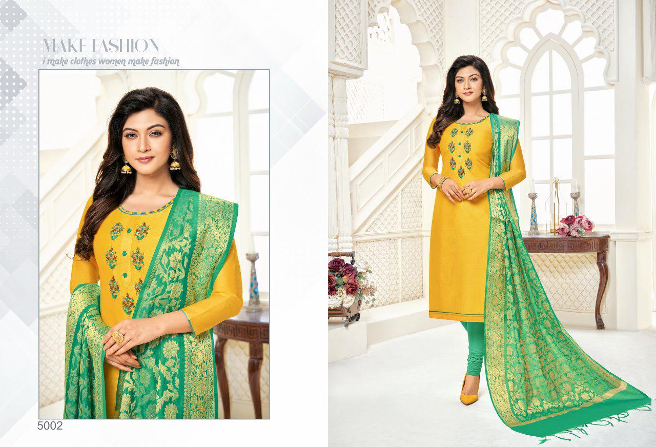 Life Style Vol-5 By Shagun Lifestyle Fancy Modal Work Dress Materials Wholesale Rates Collection