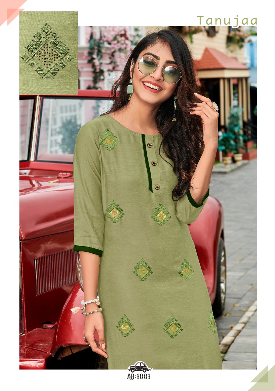 Kanika Adda Cotton Linen Fancy Kurtis Catalog Wholesale Rate Supplier In Surat