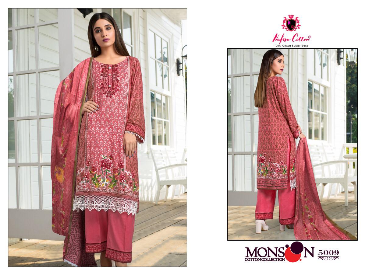 Nafisa Cotton Monsoon Cotton Collection Vol 5 Catalog Salwar Kameez Wholesale Rate Surat