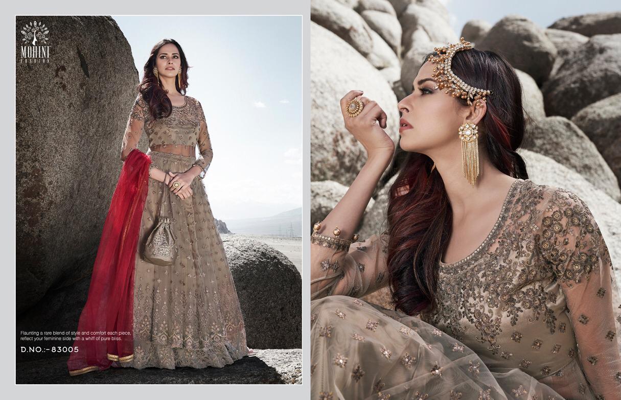 Mohini Fashion Glamour Vol 83 83001-83005 Series Party Wear Suits Wholesaler Price In Surat