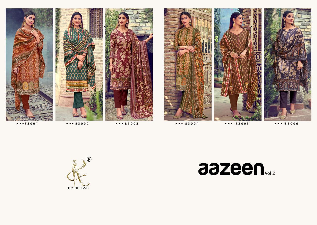 Kapil Fab Azeen Vol 2 Pashmina Salwar Kameez Wholesaler Supplier In Surat