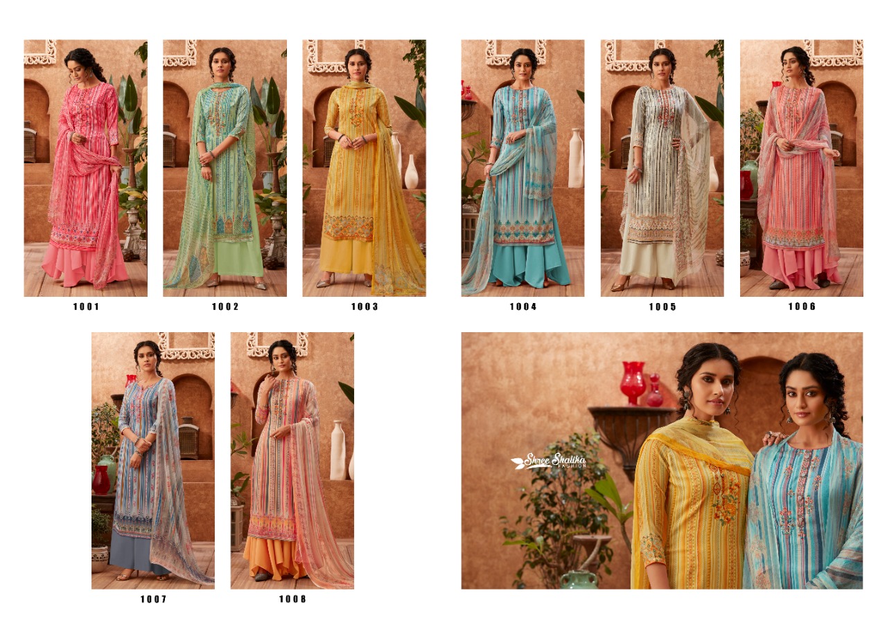 Shree Shalika Fashion Khwab 1001-1008 Series Salwar Kameez Wholesaler In Surat