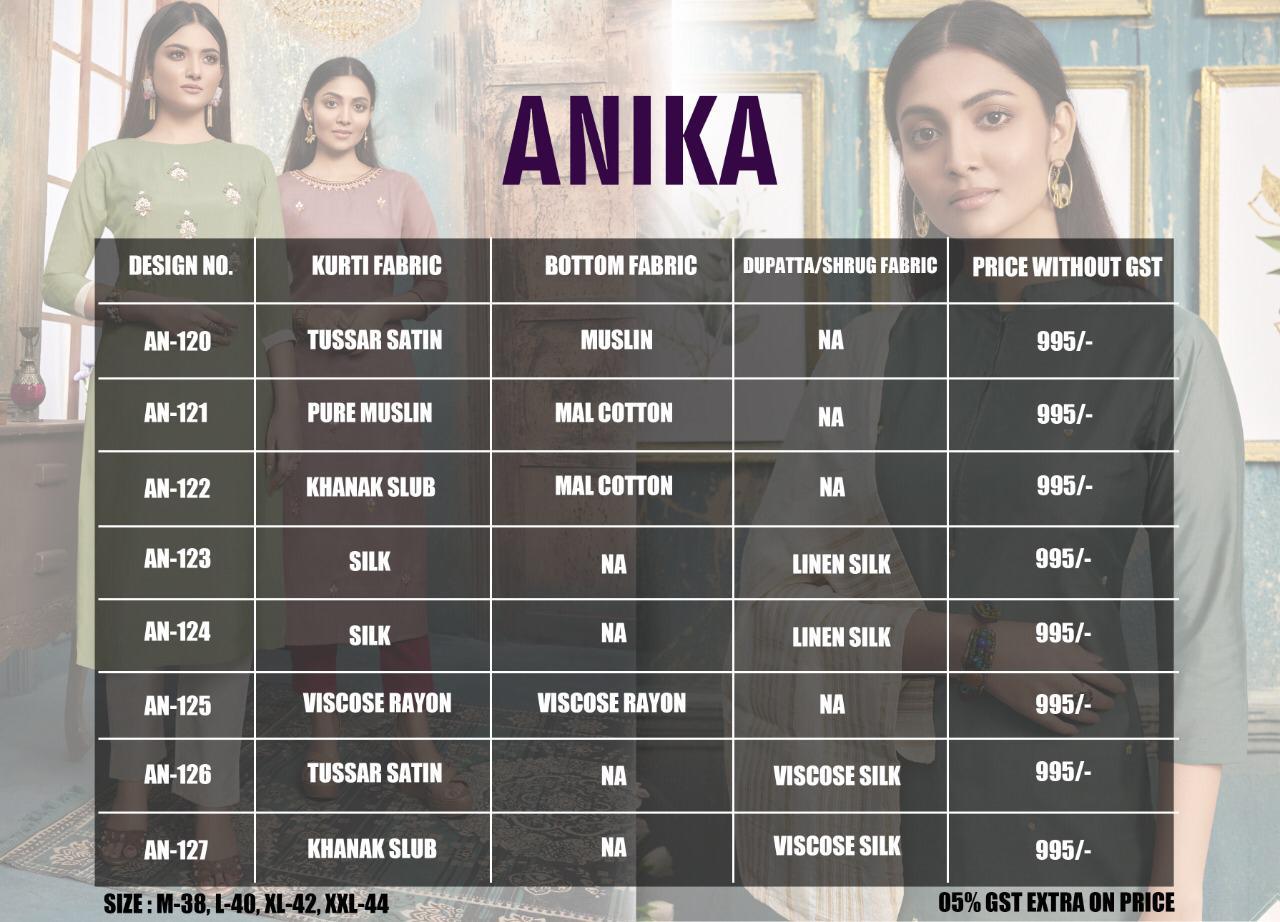 Anyuka By Anika Fancy Silk Designer Look Ready Made Suits Collection Wholesale Surat