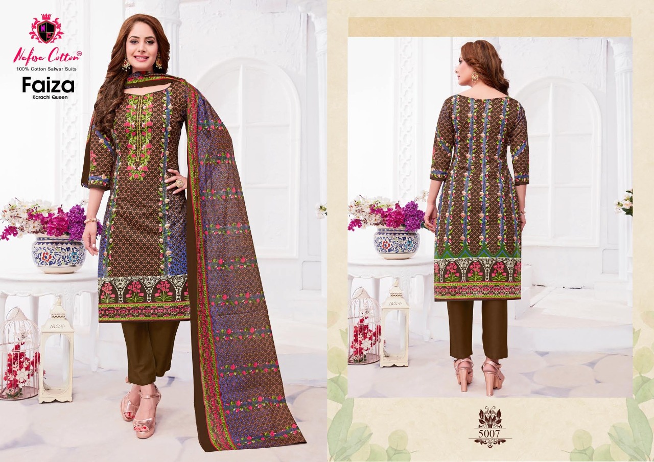 Nafisa Cotton Faiza Karachi Cotton Vol 5 Pakiza Prints Cotton Suits Wholesale 2020