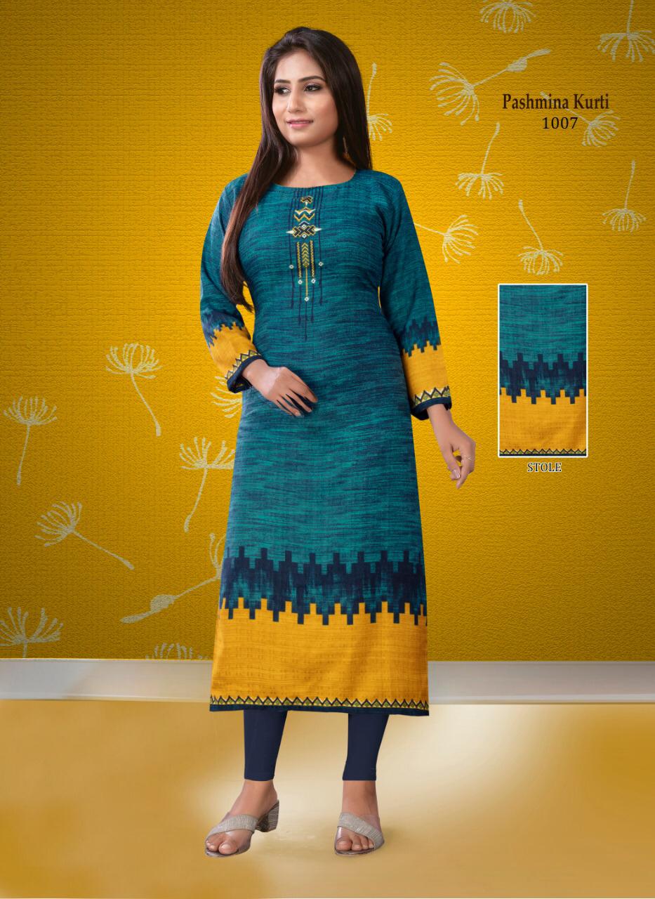 Buy online Multi Colored Woolen Kurti from winter wear for Women by Montrex  for 1299 at 35 off  2023 Limeroadcom