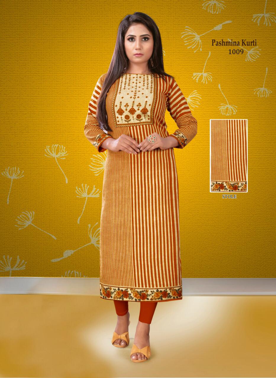 Wollen Party Wear Ladies Yellow Woolen Kurti, Size: XL, Wash Care: Dry  clean at Rs 700 in Haldwani